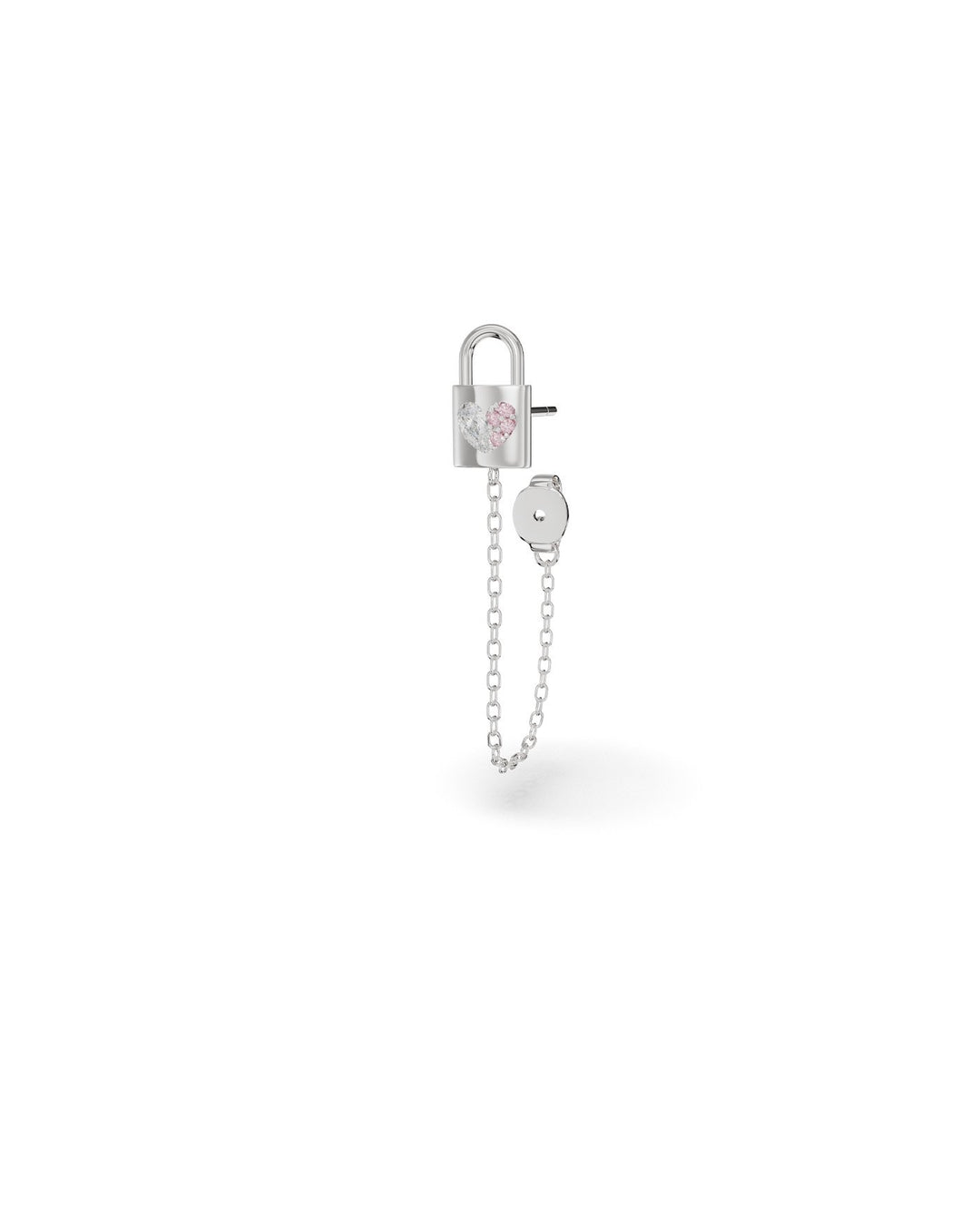 orecchino bond heartlock argento nel set promise