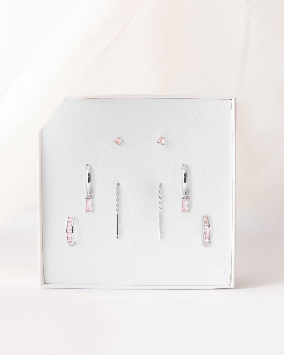 set rosa argento