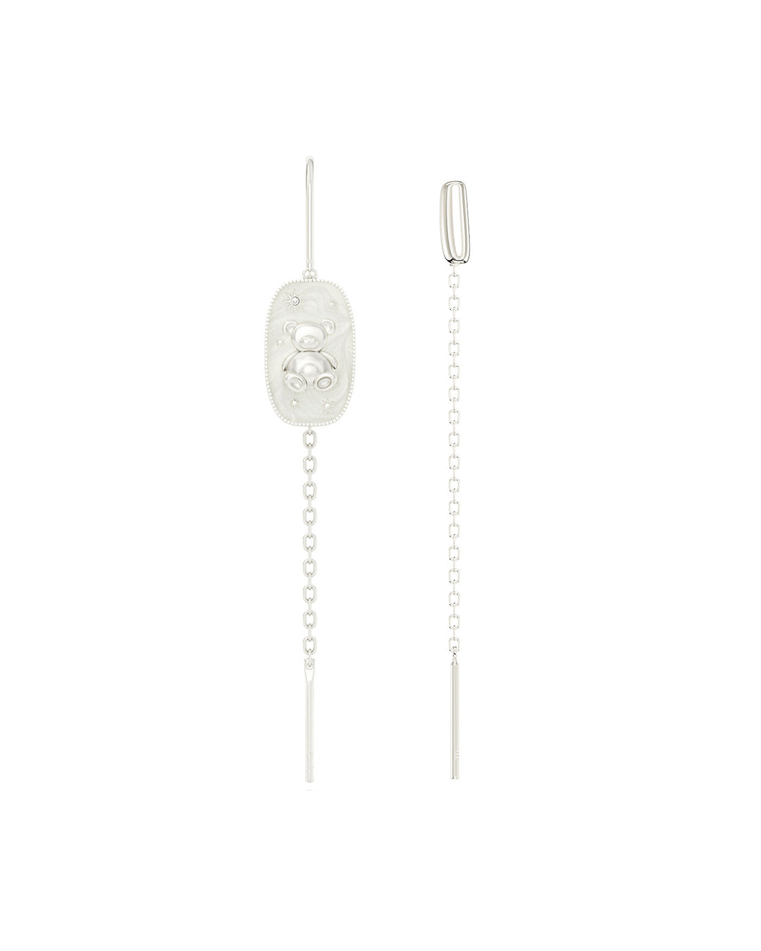 set orecchini pendenti argento