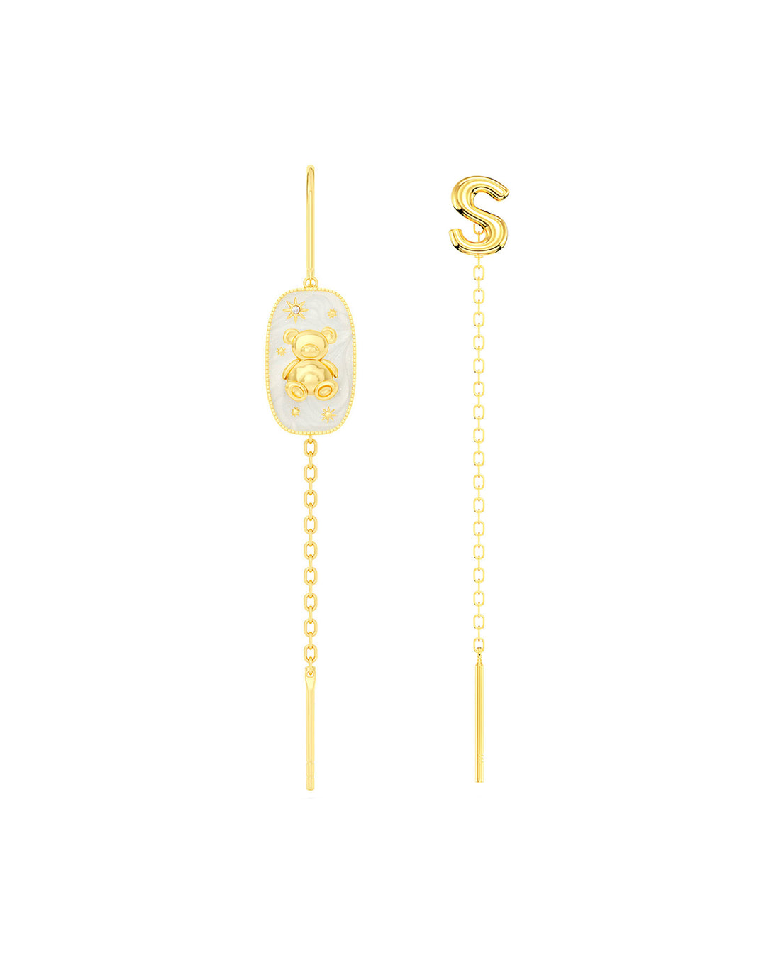 set orecchini pendenti oro