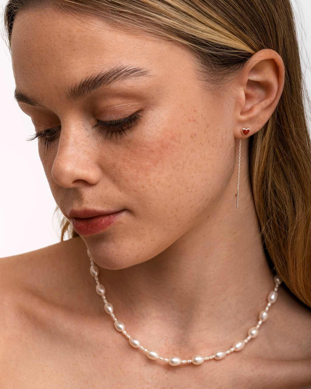 modella indossa set true love argento