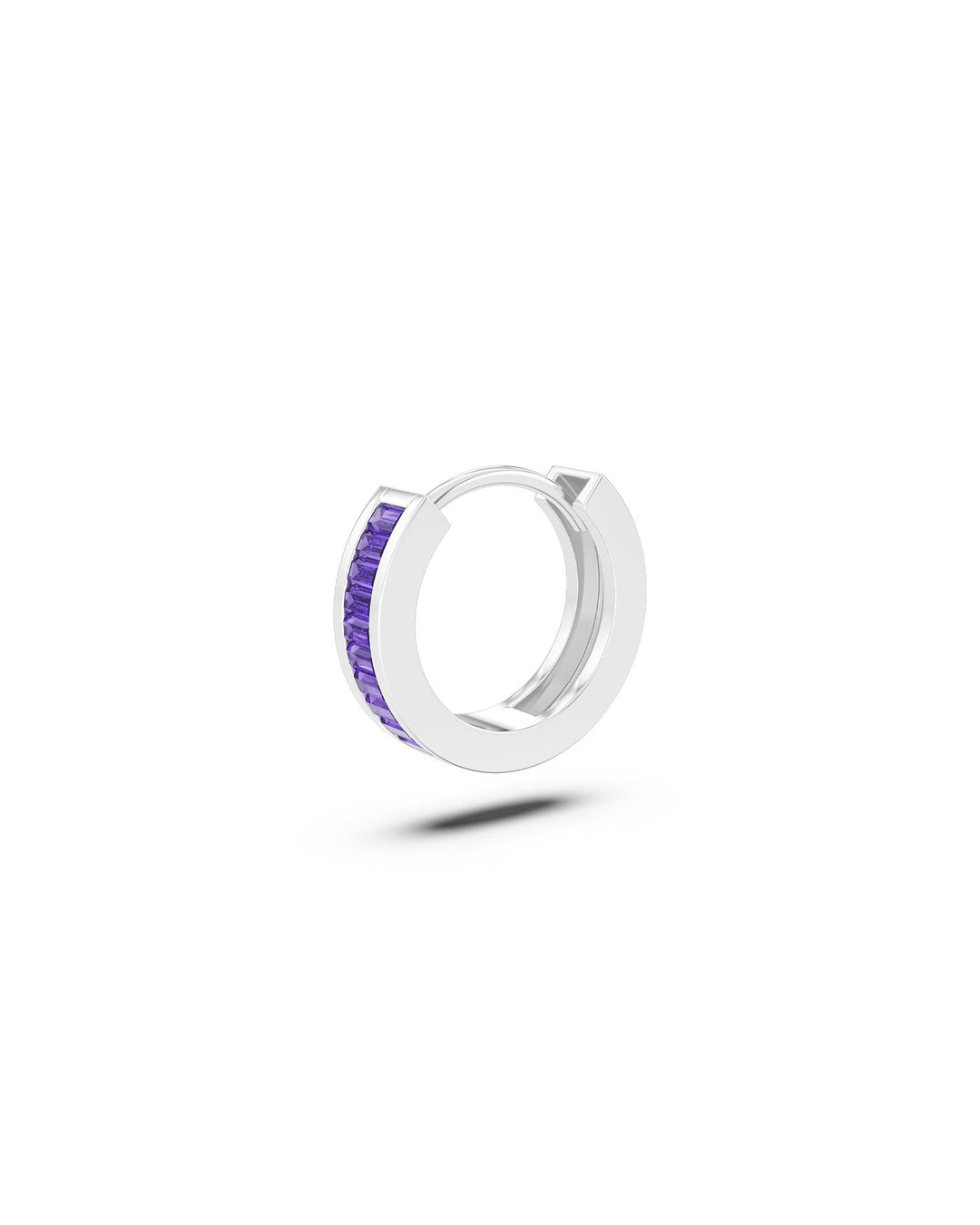 hoop zirconia viola argento nel set viola