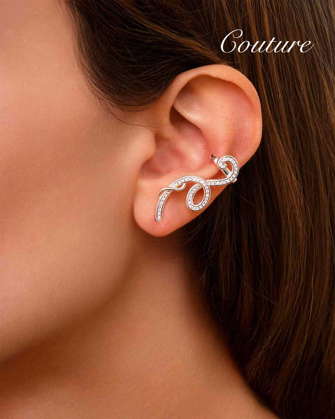 Orecchino con Gancio Cuff argento