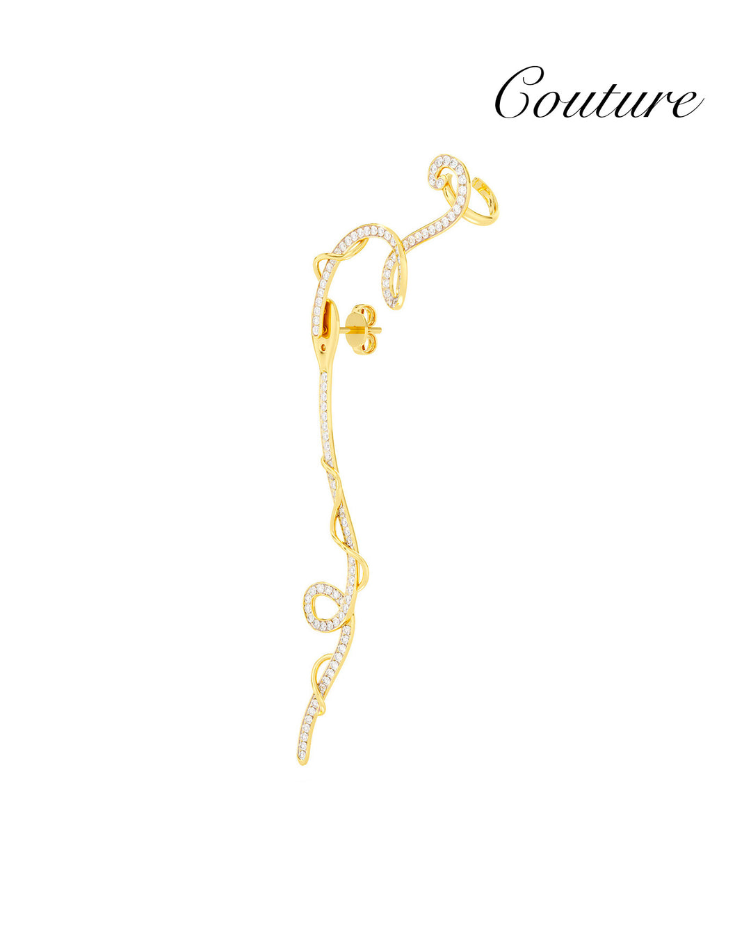 Orecchino con Gancio Cuff con Pendente Rimovibile oro