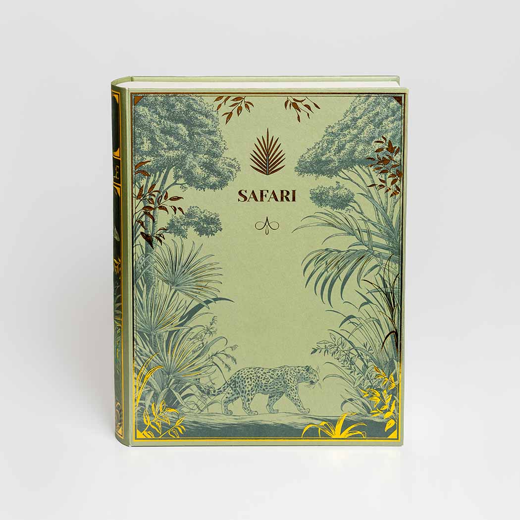 Scatola libro Safari frontale