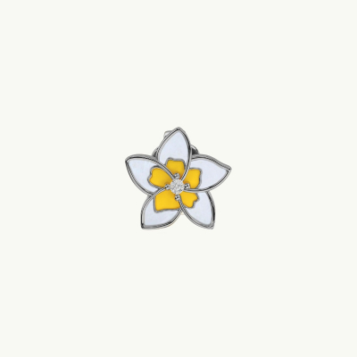 Orecchino moon argento frontale
