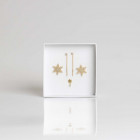 set di gioielli placcati oro con fiocco di neve
